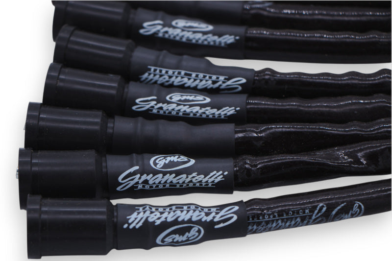 Granatelli 10-14 Ford 6.2L Perf Wire Set w/Inserts/Black Hi-Temp Jacket/Black Fire Sleeve