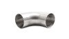 Vibrant 3.0in OD 4.33in Tangent Length T304 SS 90 Deg Mandrel Bend w/Extended Leg Length