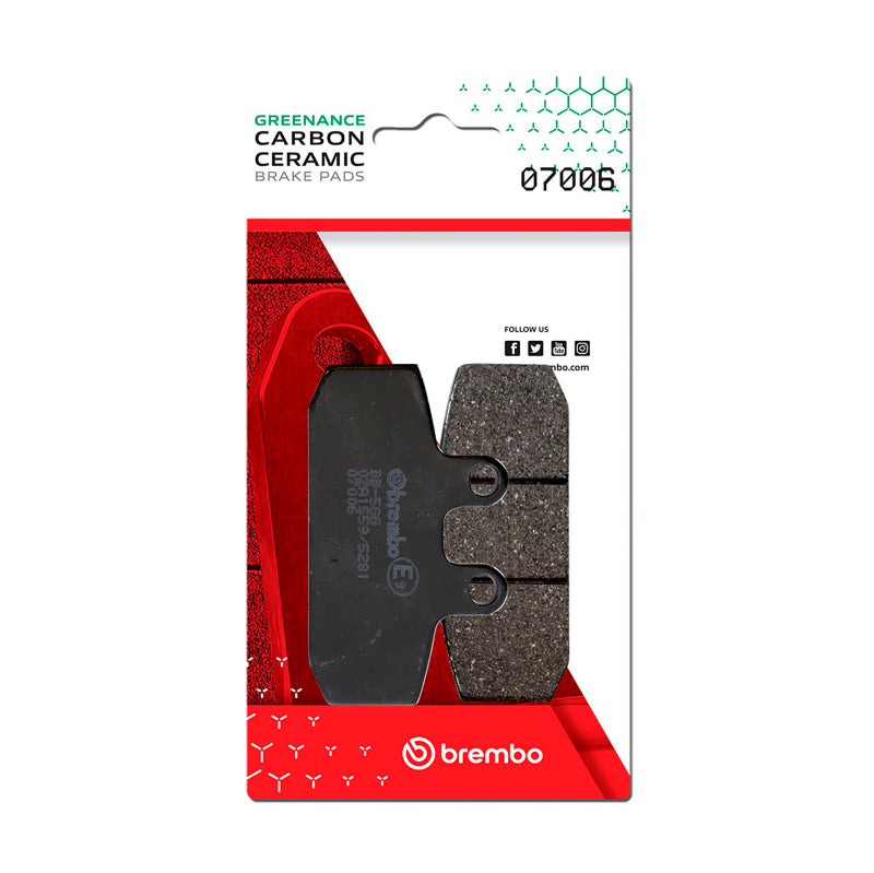 Brembo Aprilia Scarabeo/Aprilia Sportcity/Gilera Coguar Carbon Ceramic Brake Pad - Front