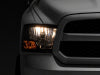 Raxiom 09-18 Dodge RAM 1500 Axial OEM Rep Headlights w/ Single Bulb- Chrome Housing (Smoked Lens)