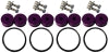 Torque Solution Billet Bumper Quick Release Kit Combo (Purple): Universal
