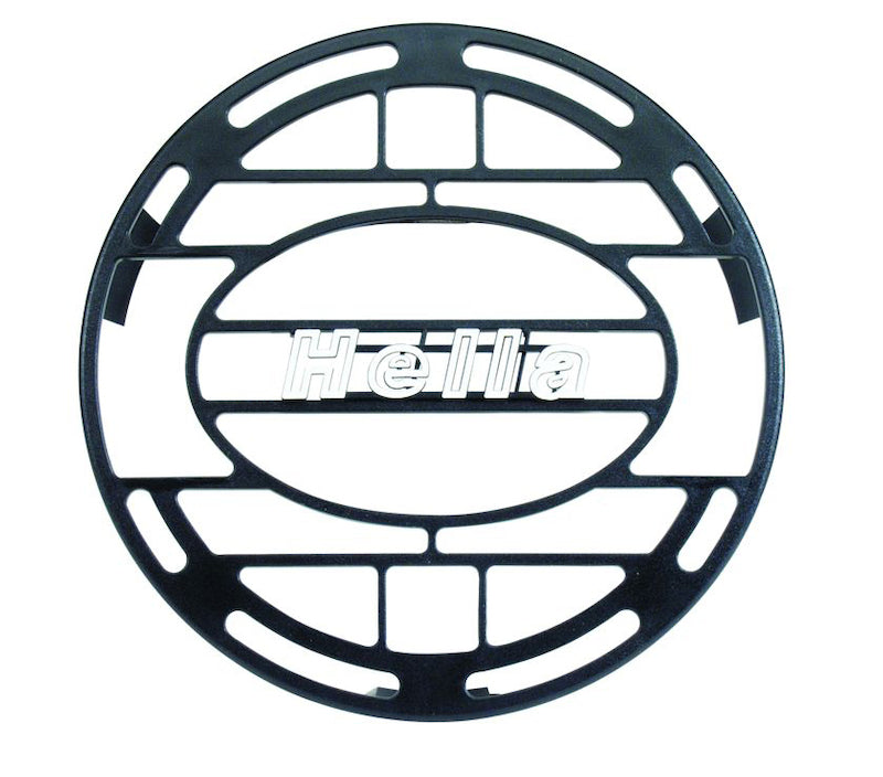 Hella Stone Shield Round Plastic Black Hella Logo Light Cover  (MOQ 10)