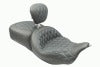 Mustang 08-25 Harley FL Touring Rd King Sp, Rd Glide Ltd, Dble Diamond ST Backrest - Black/SB