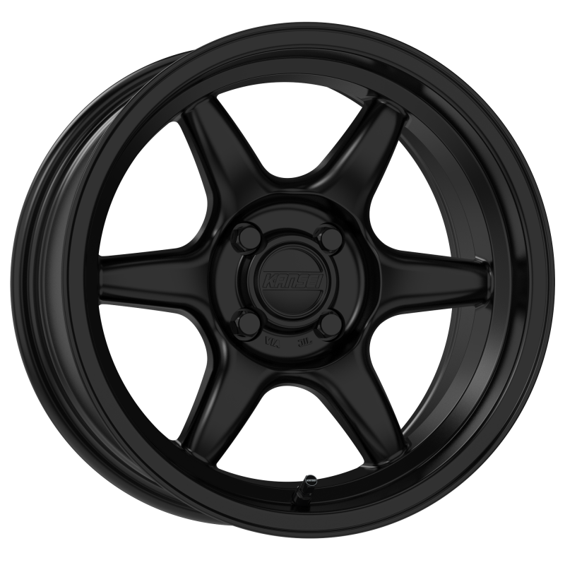 Kansei K11B Tandem 15x8in / 4X114.3 BP / 0mm Offset / 73.1mm Bore - Satin Black