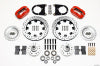 Wilwood Forged Dynalite Front Kit 12.19in Drilled Red 37-48 Ford Psgr. Car Spindle