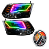 Oracle 09-17 RAM 1500 TRX/SLT Quad Pre-Assembled Headlights - Blk Housing - ColorSHIFT