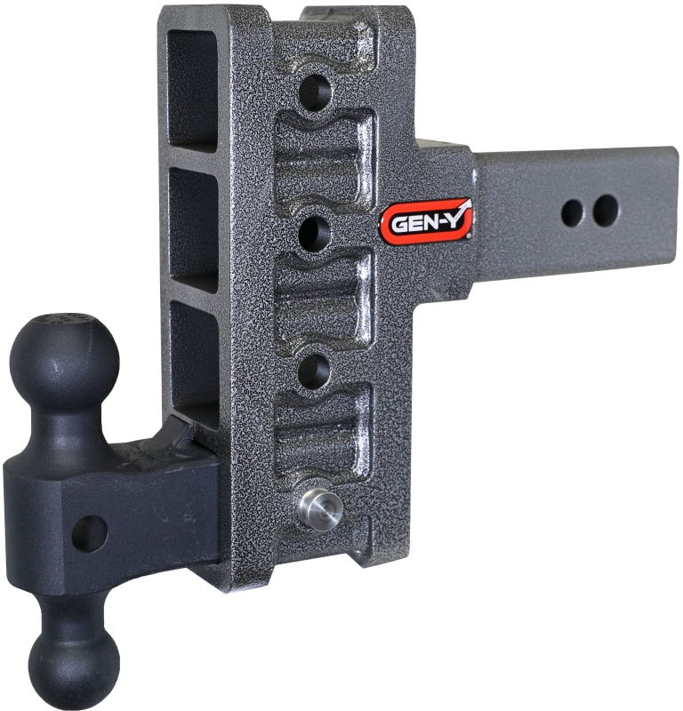 Gen-Y Mega Duty 3in Shank 6in Offset Drop 3.5K TW 32K Hitch w/GH-0161 Dual-Ball
