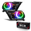Oracle 10-14 Ford Mustang HL (Non-HID) - ColorSHIFT w/ BC1 Controller