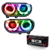 Oracle 08-14 Dodge Challenger SMD HL (HID Style) - ColorSHIFT w/ BC1 Controller