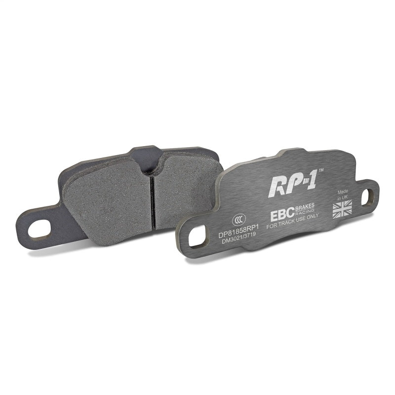 EBC Racing 12-15 Porsche 911 (991) Carrera S 3.8L (Cast Iron Rotors Only) RP-1 Race Rear Brake Pads