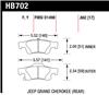 Hawk 11-12 Dodge Durango / 11-12 Jeep Grand Cherokee Perf Ceramic Rear Street Brake Pads