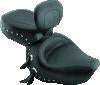 Mustang 00-08 Honda VT1100 Sabre,97-08 Spirit,87-97 Shadow Wide Touring 1PC Seat w/Studs - Black
