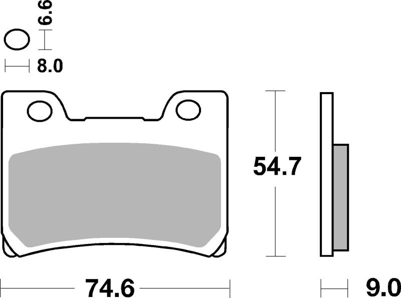 Brembo 92-95 Yamaha FZR R 600cc Sinter Brake Pad - Front