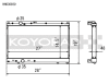 Koyo 97-00 Mitsubishi Evolution 4/5/6 Turbo (MT) Radiator *For use with 03-07 Evo Fan Shroud ONLY*