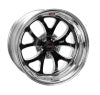 Weld S76 17x9 / 5x120mm BP / 6.8in. BS Black Wheel (Medium Pad) - Non-Beadlock