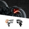XK Glow Mini Red Turn Signal Black x2
