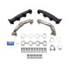 Wehrli 01-04 Duramax LB7 Billet Exhaust Manifold & SS Up Pipes w/ Gaskets and ARP Hardware