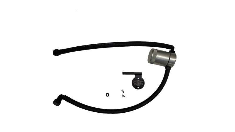 J&L 21-25 Chevy Express/ GMC Savana 6.6L Oil Separator 3.0 Driver Side - Clear Anodized