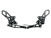 Vortex Racing 08-13 Kawasaki EX250 Ninja,13-17 EX300 Ninja Adjustable Rearsets- Black