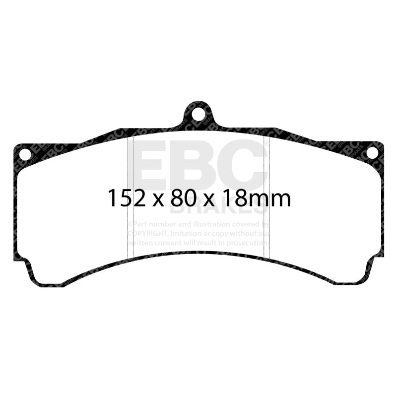 EBC Racing Alcon TA6/CAR89/CAR11 Caliper SR-21 Sintered Race Brake Pads