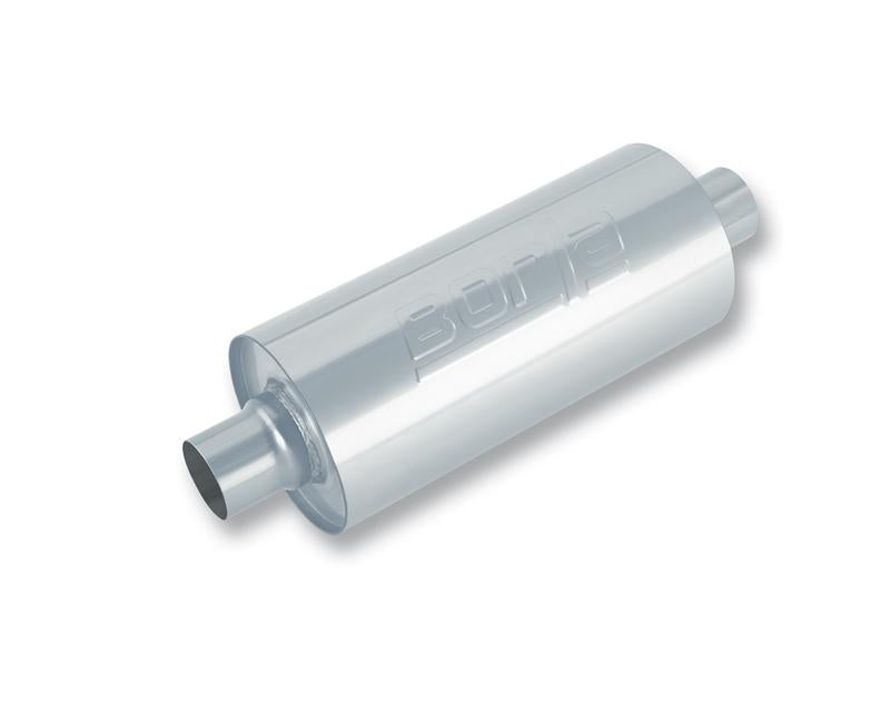Borla Heavy Duty (Truck) Muffler - 3in Center-Center 24in x 6.75in Round (Notched)