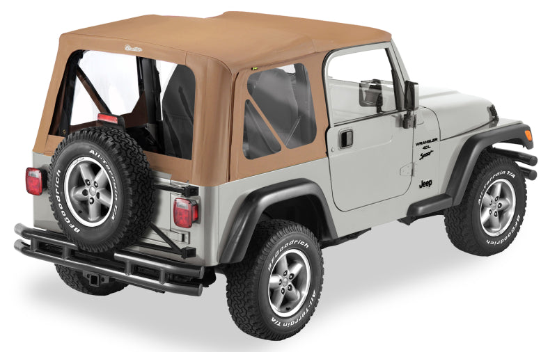 Bestop A-Top For OEM - 97-02 Jeep Wrangler TJ Replace (Spice Clear Windows No Door Skins Included)