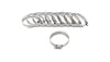 Vibrant S.S. Worm Gear Clamps Pack of 10 - Clamping Range: 3.54in - 4.49in (90mm - 114mm)
