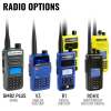 Rugged Radios SUPER SPORT Comm Kit w/ LW SPORT Cables With R1 (Blue) - Business Band Radio