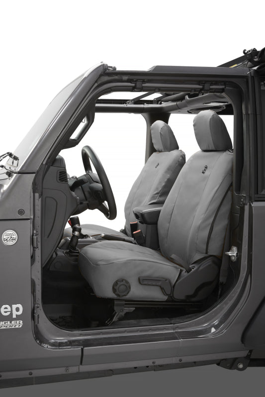 Bestop 18-26 Jeep Wrangler JL 2-Door Front Seat Covers (Charcoal)