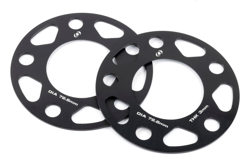 Dinan Wheel Spacers - 5x120 - 72.6mm CB - 3mm Thick (Set of 2)