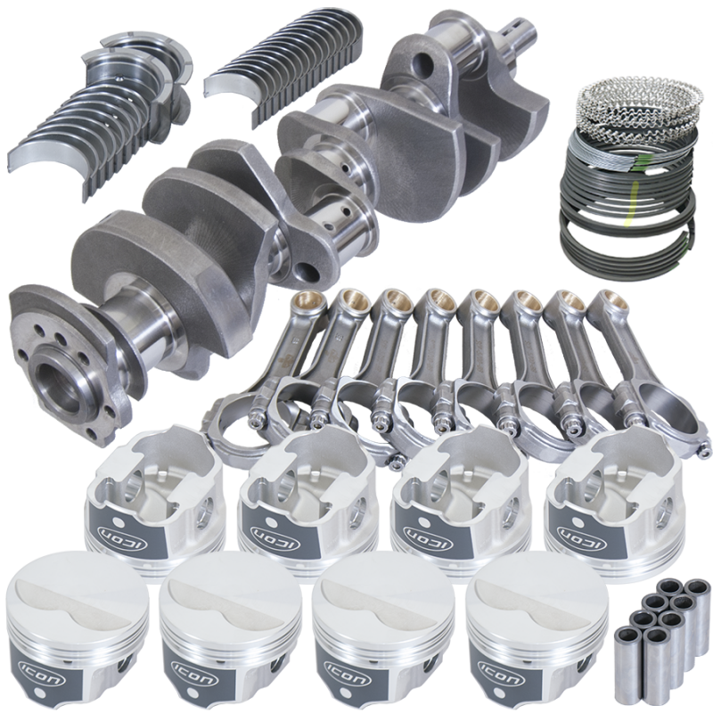 Eagle Chevy 350 IMCA 3.480in Crank 5.700in I-Beam Rods -3.7cc 4.060in Pistons Rotating Assembly