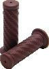 Bikers Choice 1 Inch Brown Spiral Grip