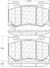 StopTech Street Select Brake Pads - Front
