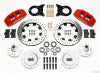 Wilwood Dynapro 6 Front Hub Kit 12.19in Drill Red 1970-1973 Mustang Disc & Drum Spindle