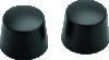 Kuryakyn Front Axle Nut Caps Satin Black