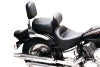 Mustang 00-11 Yamaha V-Star 1100 Classic,02-11 V-Star 1100 Silverado Touring 2PC Seat- Black