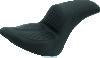 Mustang 06-17 Harley Softail Wide Tire (200mm) Fastback 1PC Seat w/Diamond Stitch - Black
