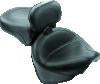 Mustang 99-11 Yamaha V-Star 1100 Custom Wide Touring 2PC Seat w/Driver Backrest - Black