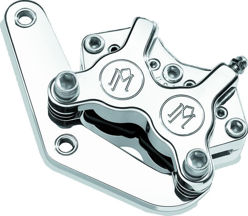 Performance Machine Front Narrow 4 Piston Classic Caliper/Bracket - Contrast Cut