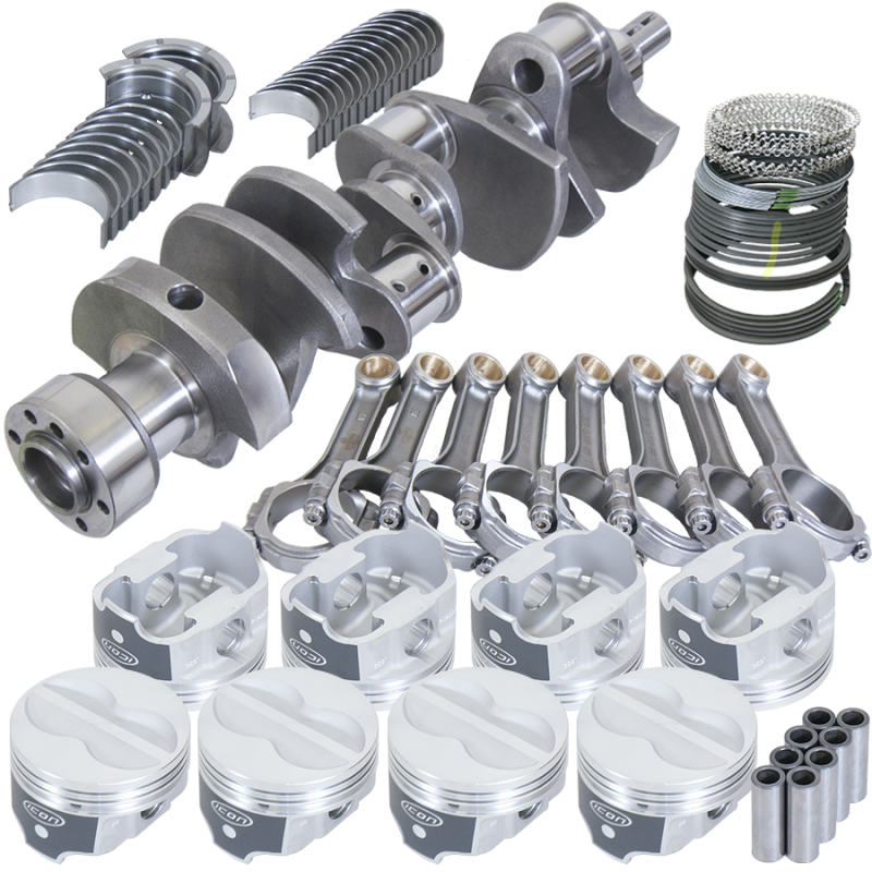 Eagle Chevy LT1350 1Pc 3.750in Crank 5.700in I-Beam Rods -10cc 4.040in Pistons Rotating Assembly