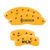 MGP 4 Caliper Covers Engraved Front Lincoln Rear MKX Yellow Finish Black Char 2010 Lincoln MKX