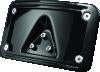 Kuryakyn Curved Laydown License Plate Frame Gloss Black