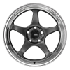 Konig Hyperspec 18x8.5 5X114.3 ET35 Anthracite Metallic Wheel w/ Mirror Machined Lip