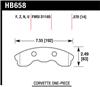 Hawk 06-10 Chevy Corvette (Improved Pad Design) Front HP+ Street Brake Pads