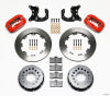Wilwood Forged Dynalite P/S Rear Kit Red New Big Ford 2.50in Offset