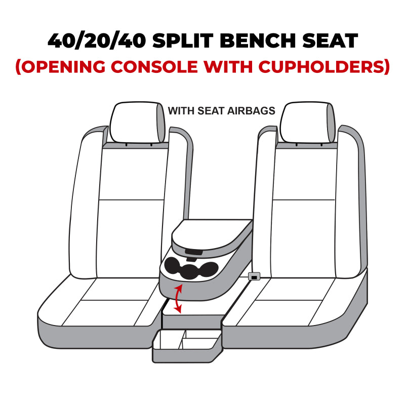 Covercraft 22-24 Dodge RAM 2500 Polycotton SeatSaver Custom Front Row Seat Covers - Misty Grey