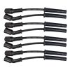 Moroso GM LS 5.7L/6.0L/6.2L/7.0L Ultra 350 8mm Multi-Angle Boot Ignition Spark Plug Wire Set - Black