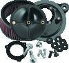 S&S Cycle 2008+ BT w/ S&S 66mm Throttle Body Stealth Air Cleaner Kit w/o Cover