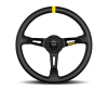 Momo MOD08 Steering Wheel 350 mm - Black Leather/Black Spokes/1 Stripe