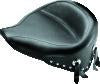 Mustang 00-15 Harley Softail Standard Rear Tire Wide Touring Solo Seat w/Studs - Black